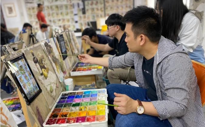 广州树华画室：课堂纪实，唯有不断精进，不断战胜自己！